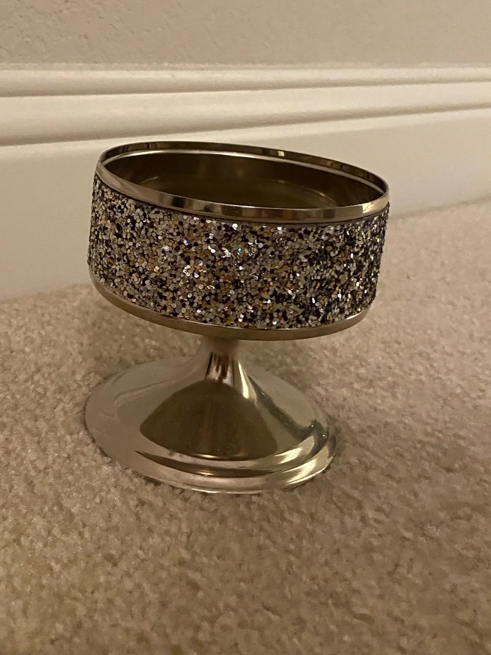 Bath & Body Works Glitter Pedestal 3-Wick Candle Holder - Picture 3 of 3